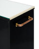 Art Deco Period French Ebonized Walnut Veneer Bar Cart