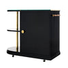 Art Deco Period French Ebonized Walnut Veneer Bar Cart