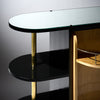 Art Deco Period French Ebonized Walnut Veneer Bar Cart