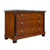 Consulat Early Empire Chest with Gray Sainte-Anne Marble Top