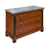 Consulat Early Empire Chest with Gray Sainte-Anne Marble Top