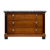 Consulat Early Empire Chest with Gray Sainte-Anne Marble Top