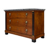 Consulat Early Empire Chest with Gray Sainte-Anne Marble Top