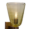 Pair of Murano Olive Green Glass and 24 Carat Gold Avventurina Sconces, IN STOCK