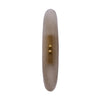 Pair of Contemporary Venetian Smoked Glass and Brass Panel Sconces, IN STOCK