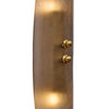 Pair of Contemporary Venetian Smoked Glass and Brass Panel Sconces, IN STOCK