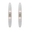 Pair of Contemporary Venetian Acid-Etched Panel Sconces, Murano, Italy, IN STOCK