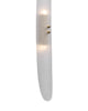 Pair of Contemporary Venetian Acid-Etched Panel Sconces, Murano, Italy, IN STOCK