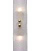 Pair of Contemporary Venetian Acid-Etched Panel Sconces, Murano, Italy, IN STOCK