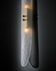 Pair of Contemporary Venetian Acid-Etched Panel Sconces, Murano, Italy, IN STOCK