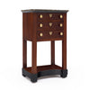 French Consulat Empire Mahogany Side Table with Black Marble Top, Circa 1805