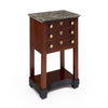 French Consulat Empire Mahogany Side Table with Black Marble Top, Circa 1805