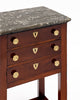 French Consulat Empire Mahogany Side Table with Black Marble Top, Circa 1805