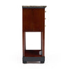 French Consulat Empire Mahogany Side Table with Black Marble Top, Circa 1805