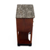 French Consulat Empire Mahogany Side Table with Black Marble Top, Circa 1805