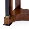 French Empire Mahogany Side Table with Ebonized Columns and Black Marble, Circa 1810