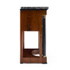 French Empire Mahogany Side Table with Ebonized Columns and Black Marble, Circa 1810
