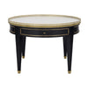 French Louis XVI Style Bouillotte Coffee Table with Carrara Marble