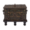 17th Century Spanish Baroque Iron-Mounted Dowry Chest