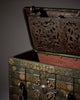 17th Century Spanish Baroque Iron-Mounted Dowry Chest