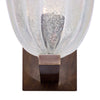 Pair of Italian Venetian Murano Pulegoso Glass Sconces with Patinated Brass - IN STOCK