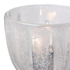 Pair of Italian Venetian Murano Pulegoso Glass Sconces with Patinated Brass - IN STOCK