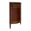 French Louis XVI Style Flame Mahogany Enfilade with Sainte-Anne Marble, Circa 1900
