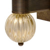 Venetian Glass Opaque Torch Sconces, Murano, Hand-Blown