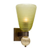 Venetian Glass Opaque Torch Sconces, Murano, Hand-Blown