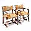 French Louis XIII Style Turned Walnut Dining Chairs and Armchairs, Set of Eight, circa 1880