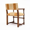 French Louis XIII Style Turned Walnut Dining Chairs and Armchairs, Set of Eight, circa 1880
