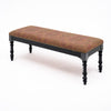 Pair of French Napoleon III Style Mahogany Upholstered Storage Benches, circa 1900
