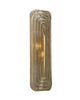 Pair of Italian Murano Ribbed Glass and Brass Wall Sconces
