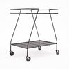 French Mid-Century Modern Tiled Bar Cart