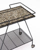 French Mid-Century Modern Tiled Bar Cart