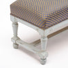 French Painted Upholstered Bench, Early 20th Century
