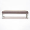 French Painted Upholstered Bench, Early 20th Century