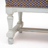 French Painted Upholstered Bench, Early 20th Century
