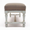 French Painted Upholstered Bench, Early 20th Century