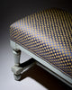 French Painted Upholstered Bench, Early 20th Century