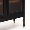 Petite French Louis XVI Style Ebonized Mahogany Vitrine