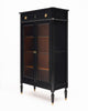 Petite French Louis XVI Style Ebonized Mahogany Vitrine
