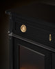 Petite French Louis XVI Style Ebonized Mahogany Vitrine