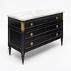 Louis XVI-Style Ebonized Secrétaire Commode