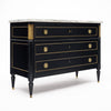 Louis XVI-Style Ebonized Secrétaire Commode