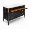 Louis XVI-Style Ebonized Secrétaire Commode