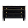 Louis XVI-Style Ebonized Secrétaire Commode