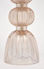 Iridescent Pink Murano Glass Lamp