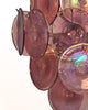 Vintage Iridescent Amethyst Murano Glass Chandelier