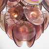 Vintage Iridescent Amethyst Murano Glass Chandelier